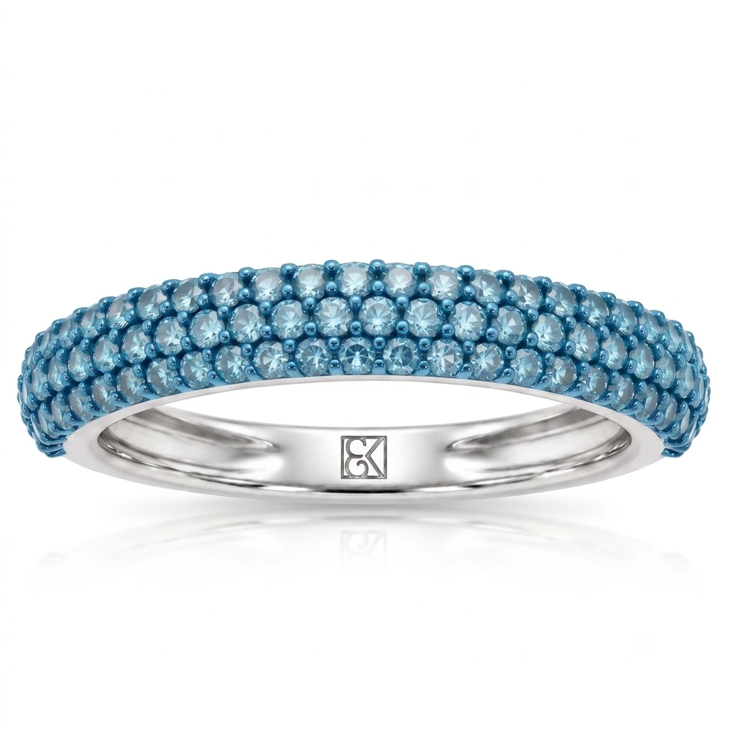 Blue Velvet Dome Ring
