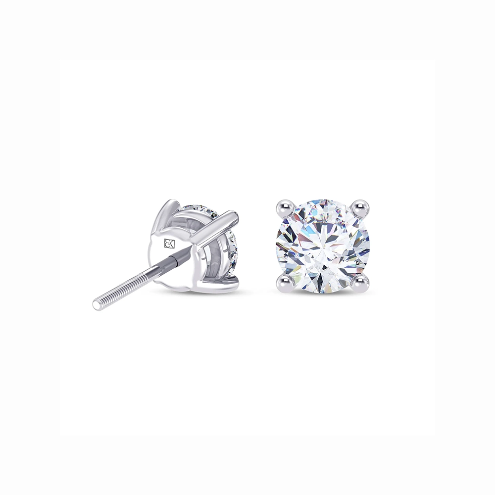 Classic Round Diamond Stud