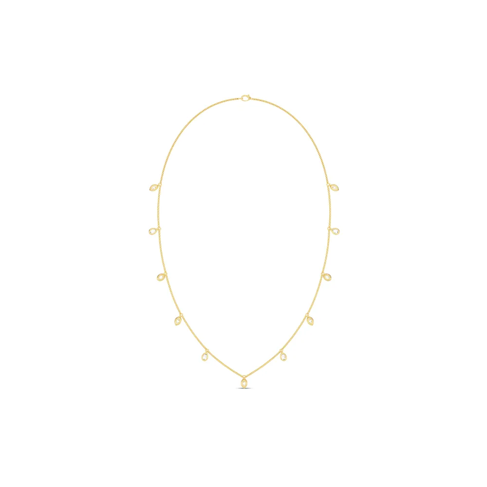 Leaflet Multi-Shape Station Necklace