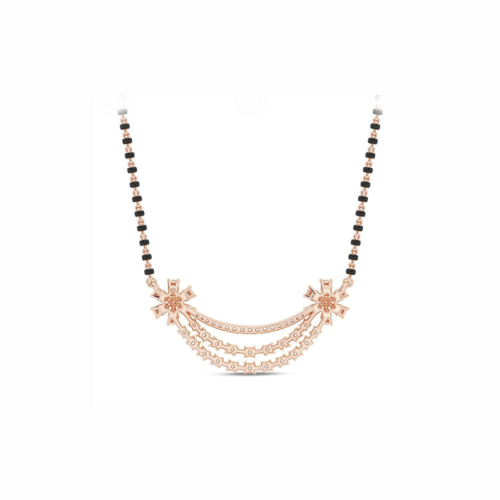 Twin Blossom Trinity Mangalsutra