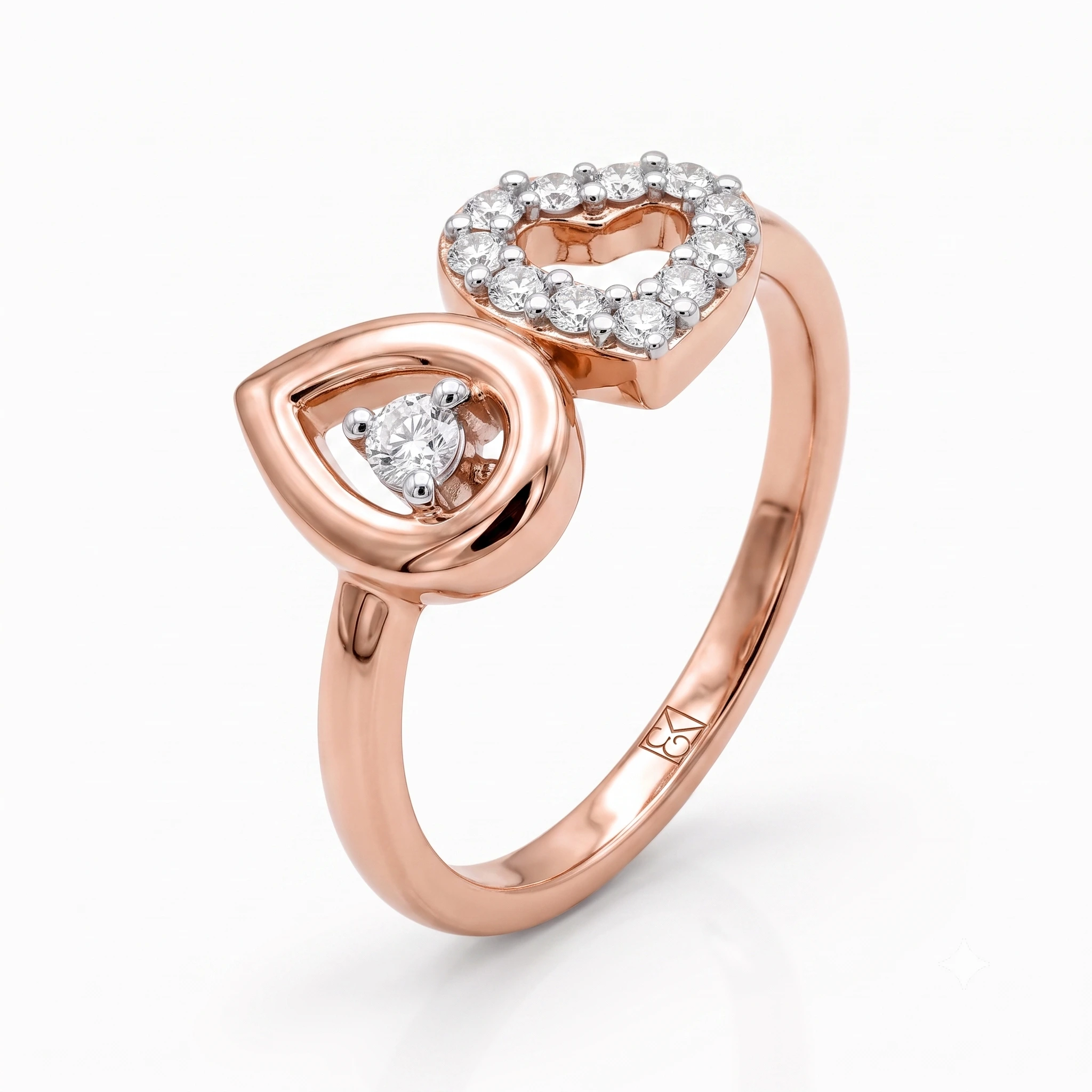 Eternal Dyad  Diamond Ring