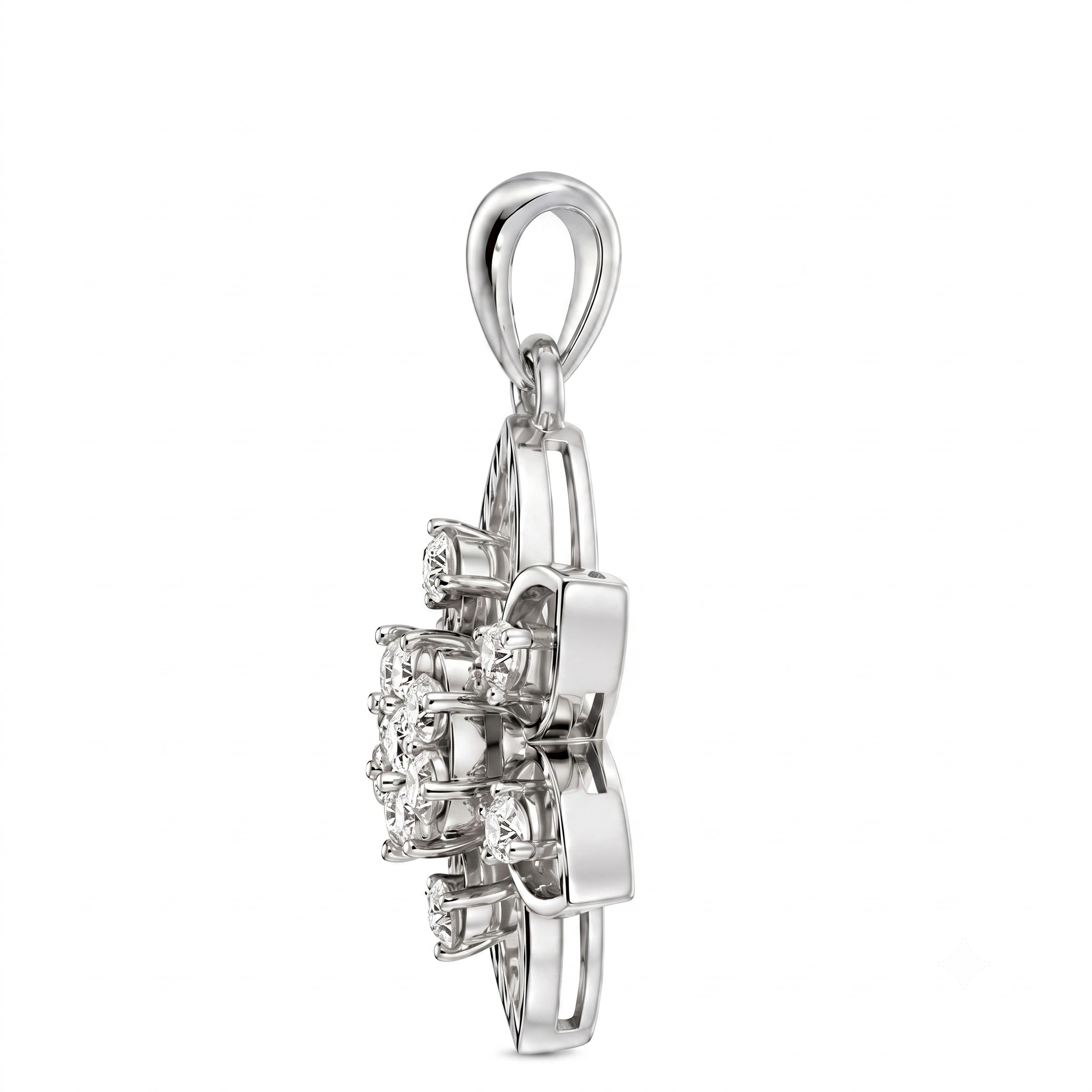 Flower Petal Cluster Pendant