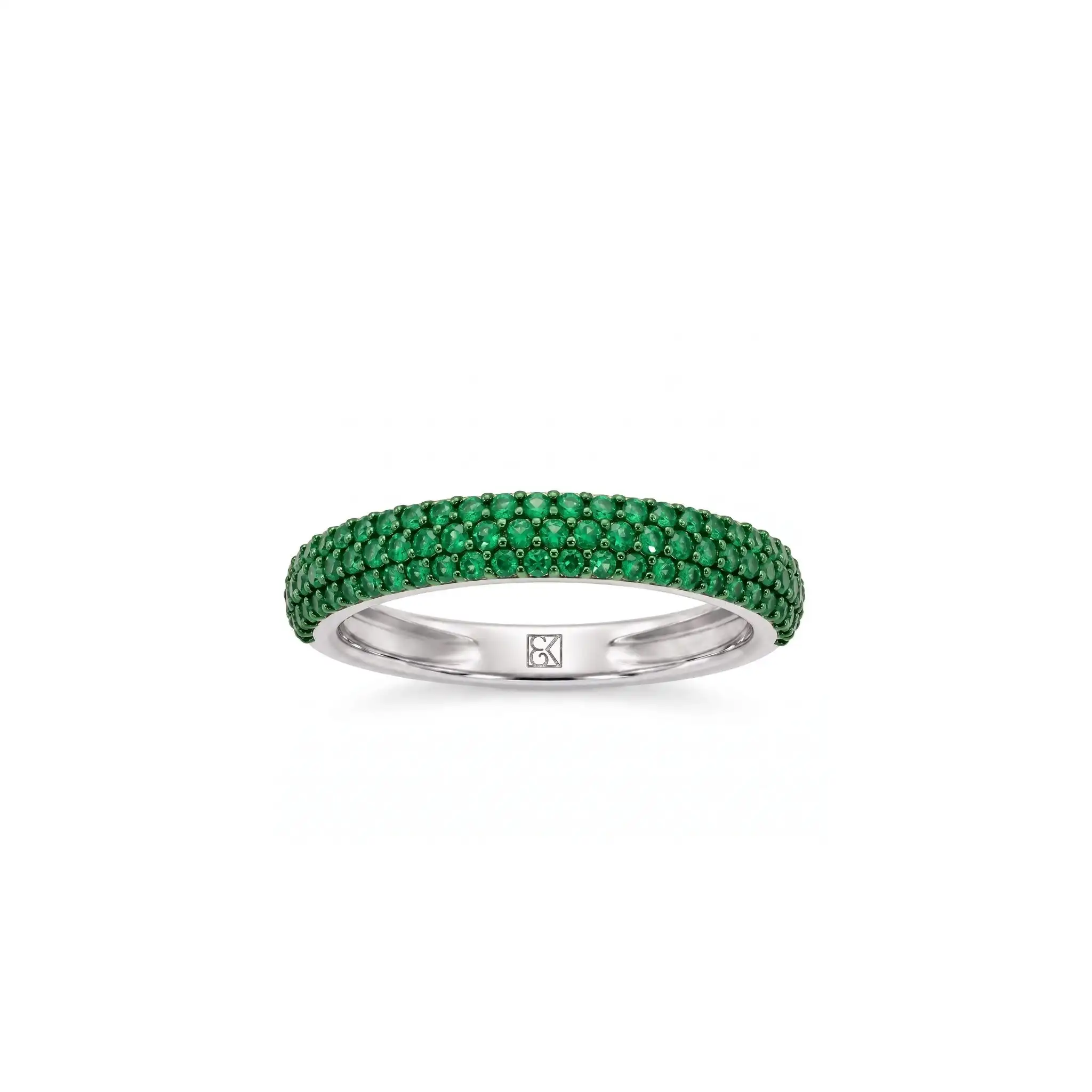 Green Velvet Dome Ring