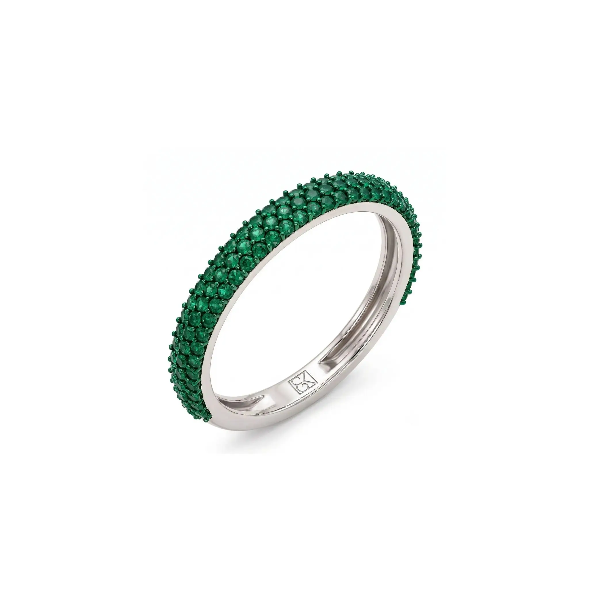 Green Velvet Dome Ring