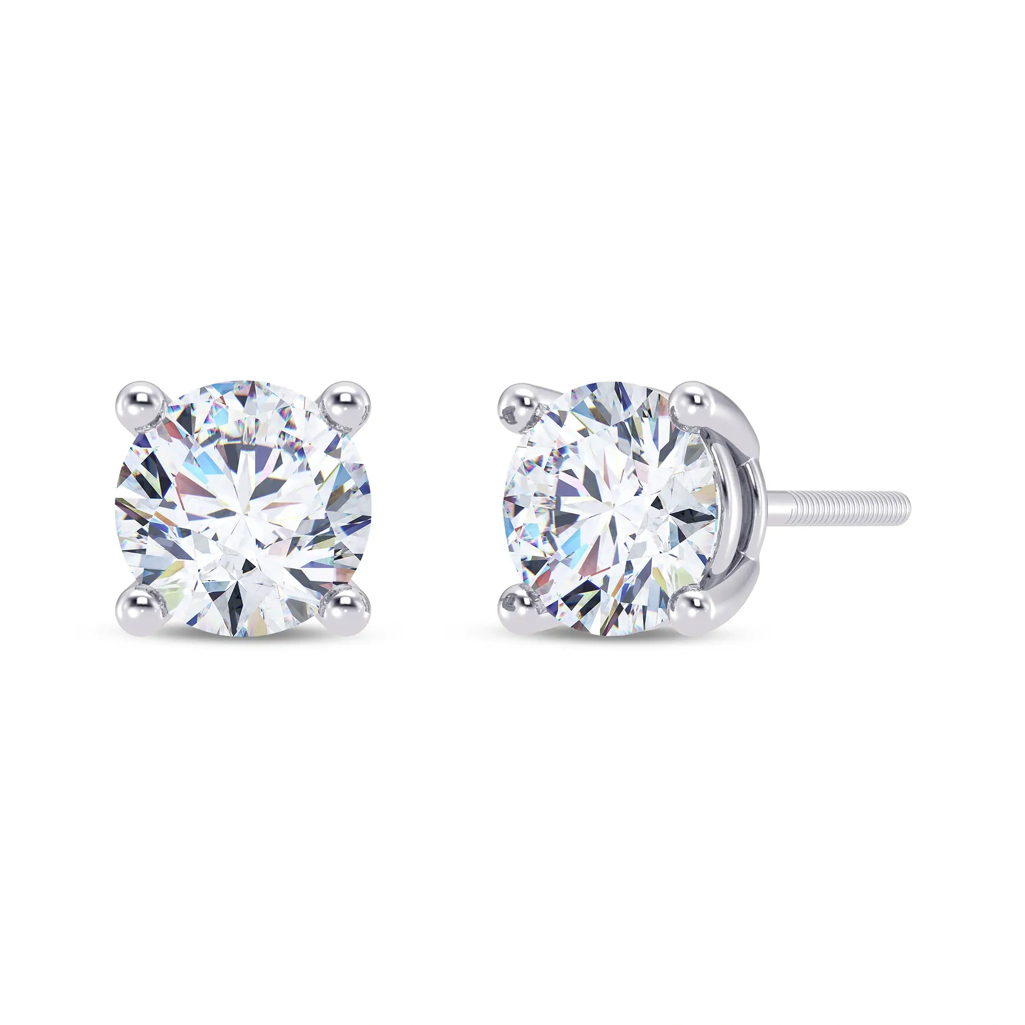 Infinite Shine Solitaire Studs