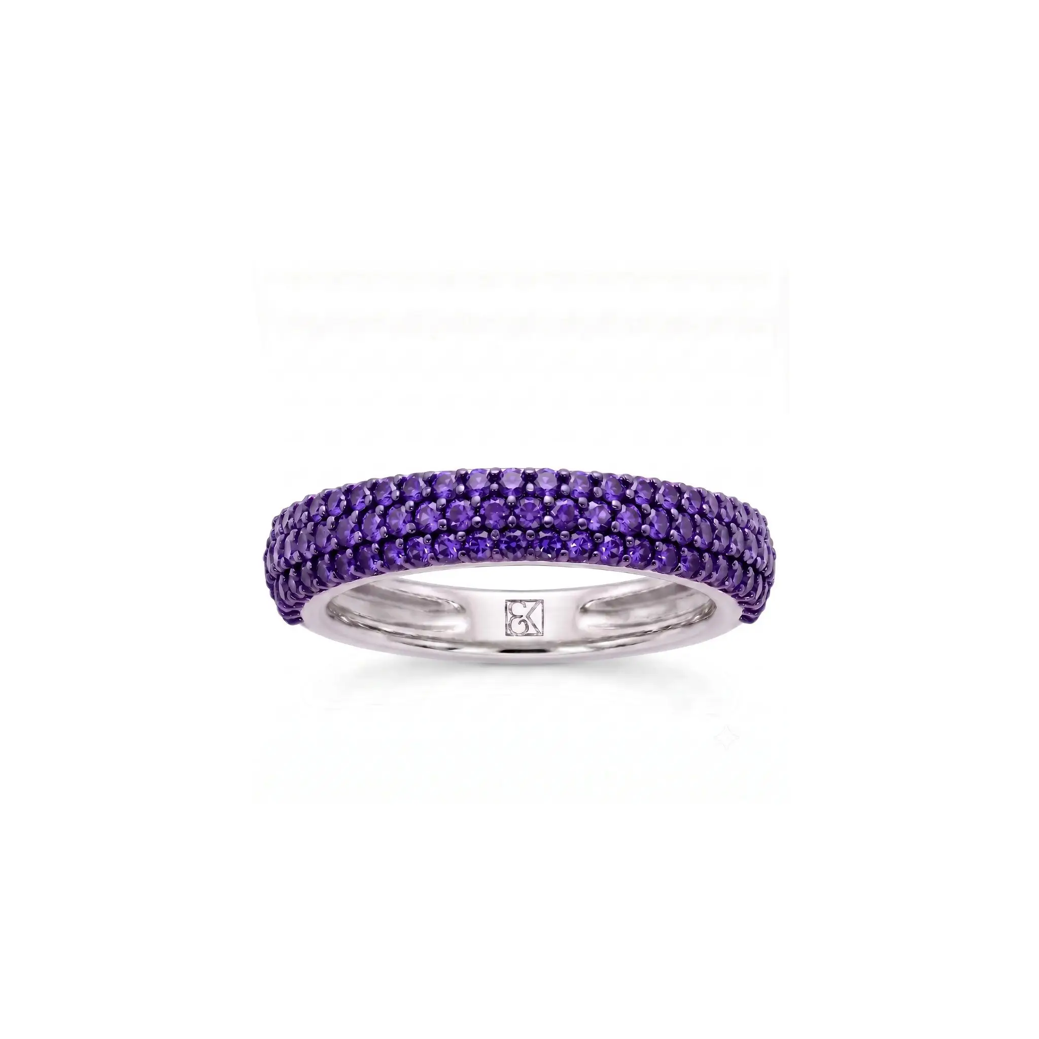 Purple Velvet Dome Ring