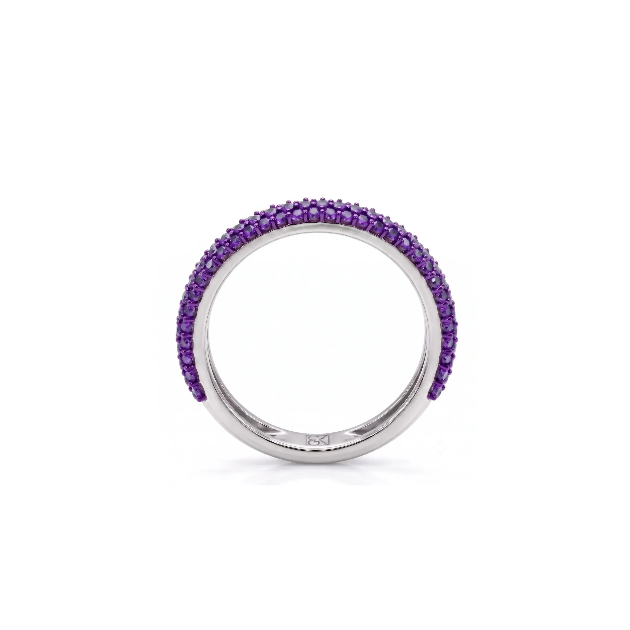 Purple Velvet Dome Ring