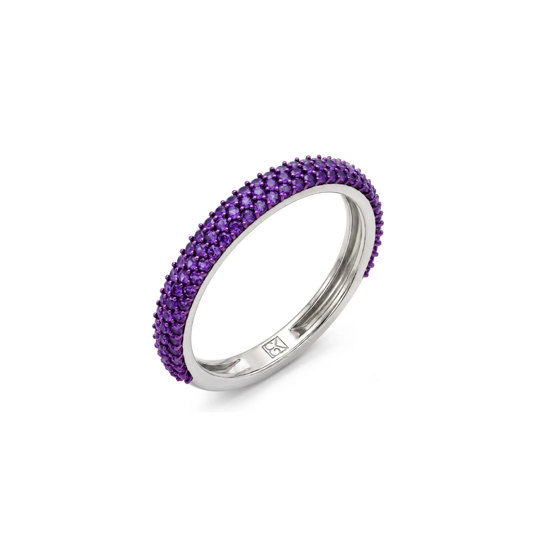 Purple Velvet Dome Ring