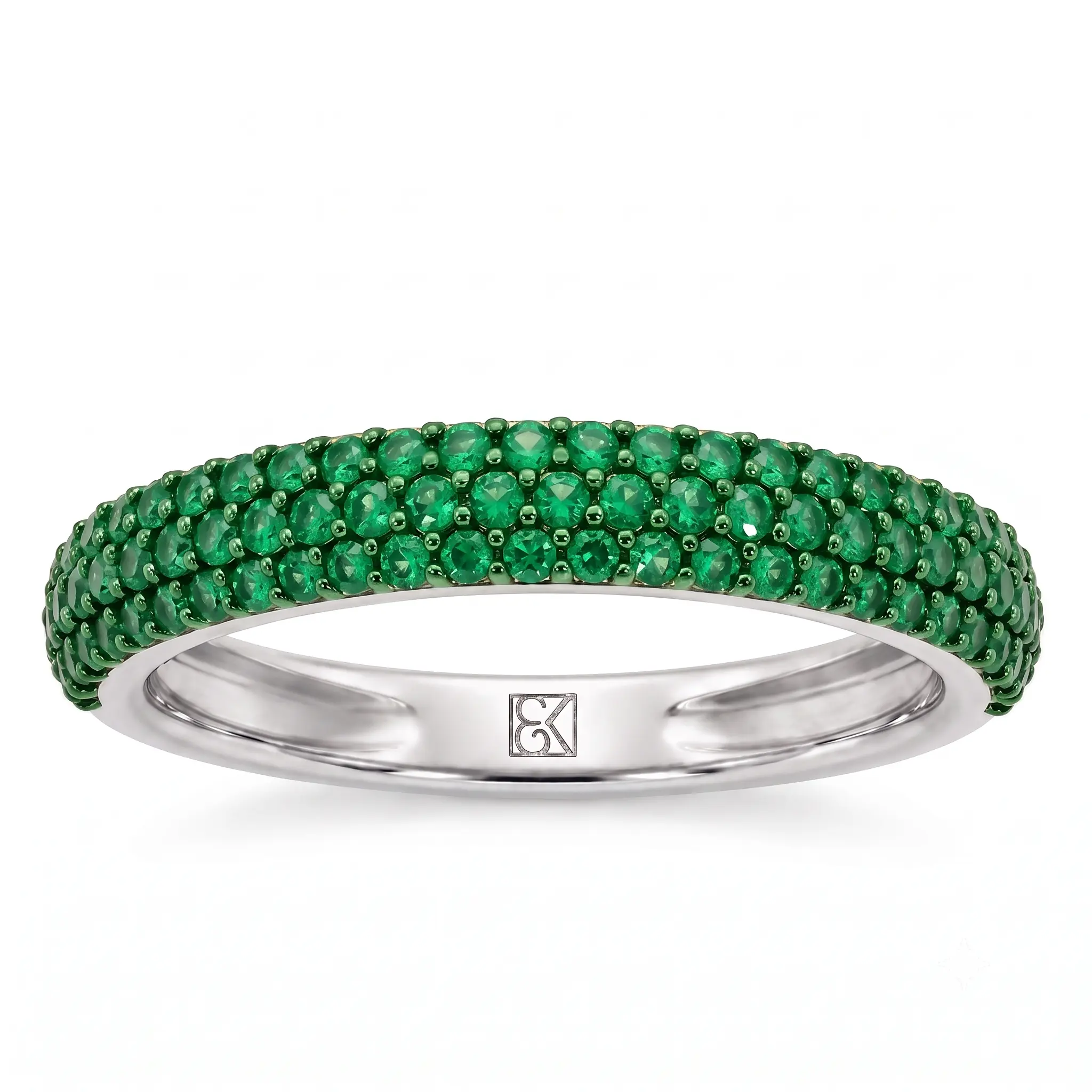 Green Velvet Dome Ring