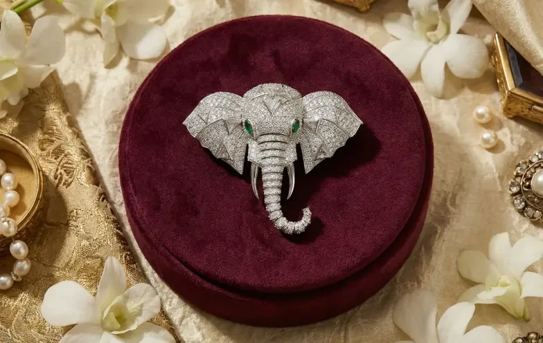 Bold Elephant Brooch