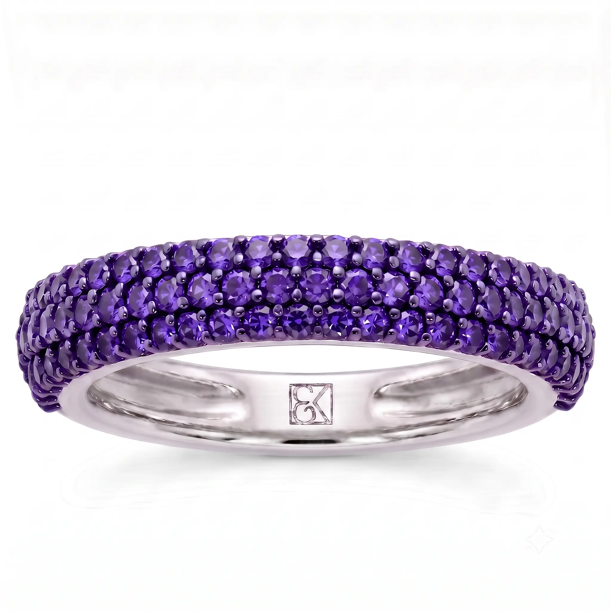 Purple Velvet Dome Ring