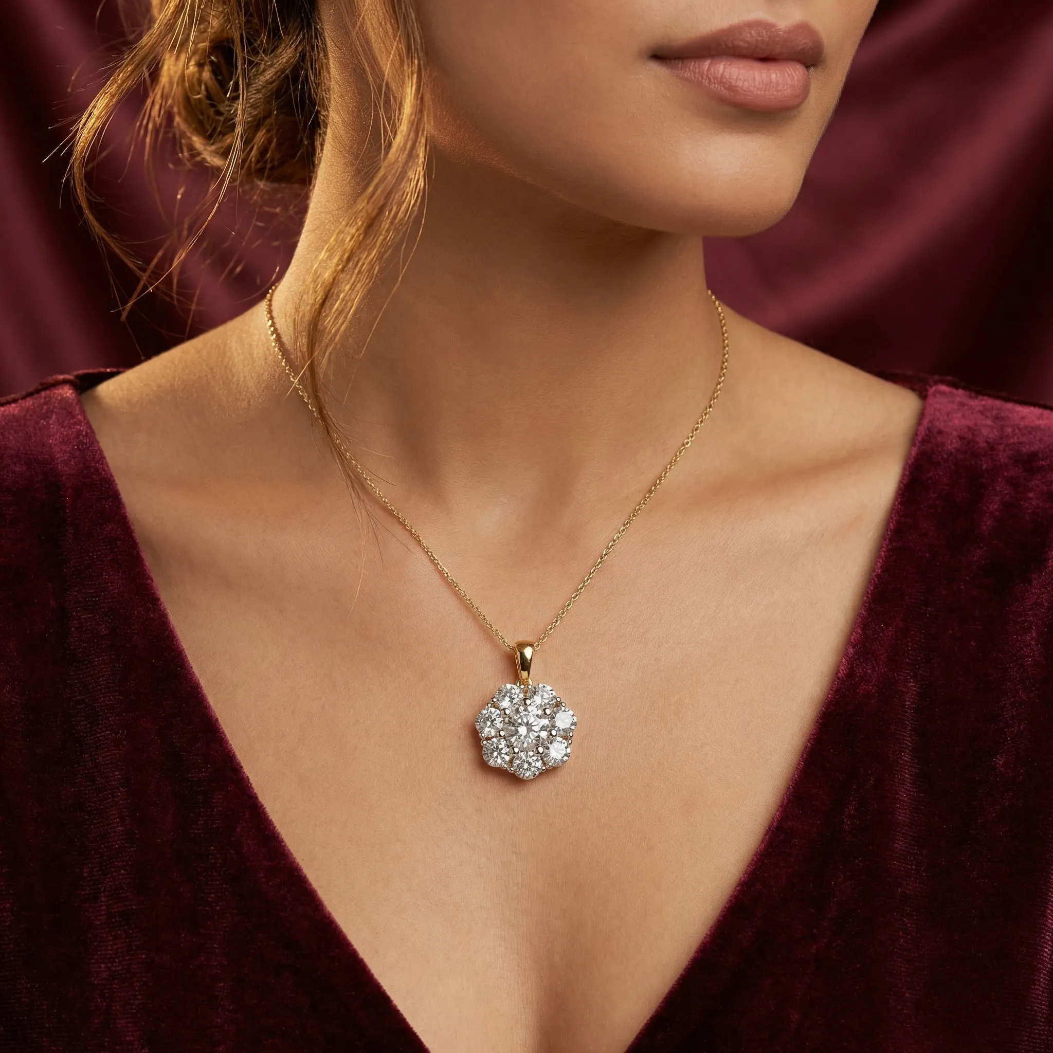 Bloom Diamond Pendant