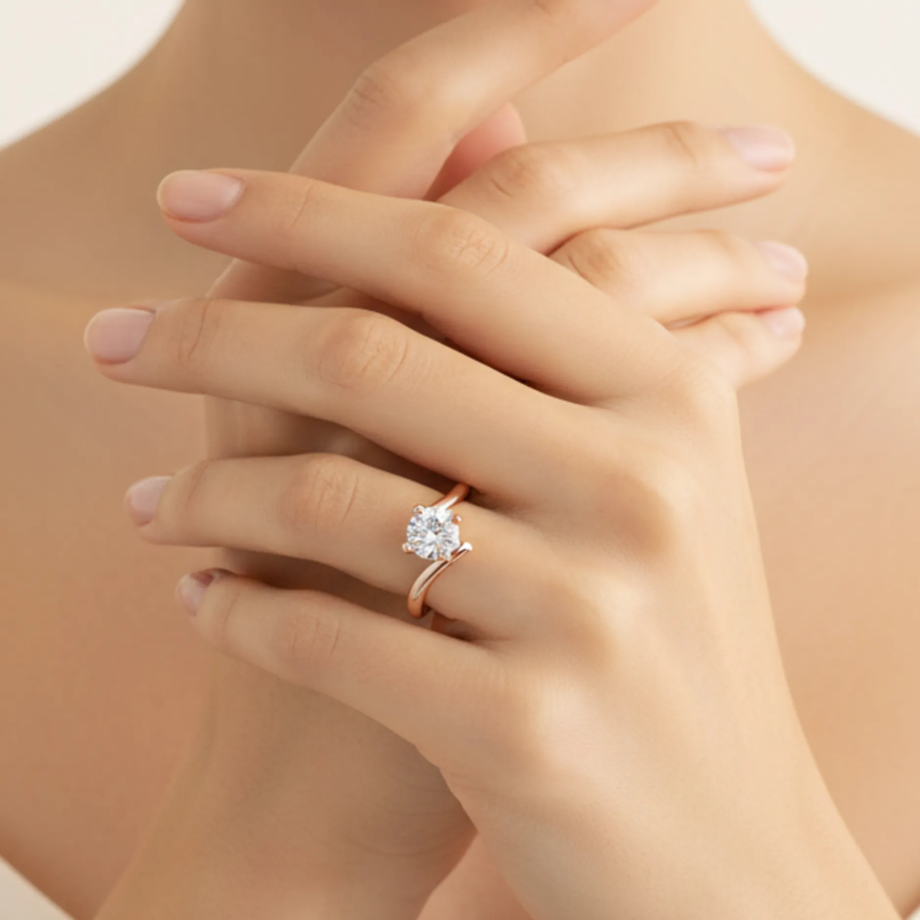 Caress Solitaire Ring