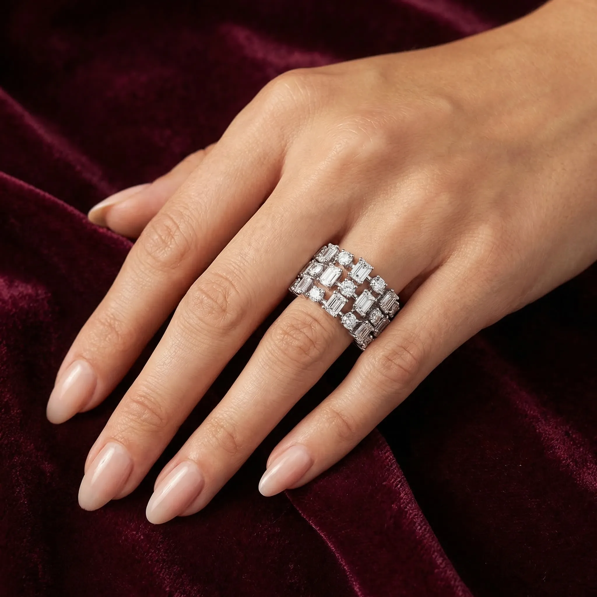 Emerald Tier Symphony Ring