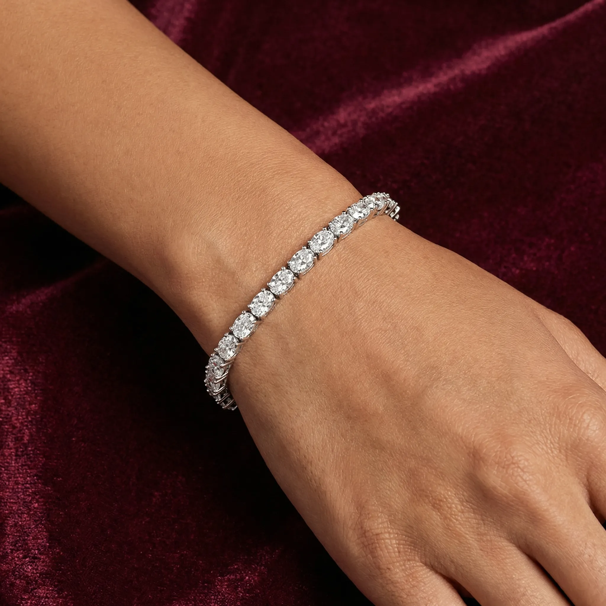 Linear Tennis Bracelet