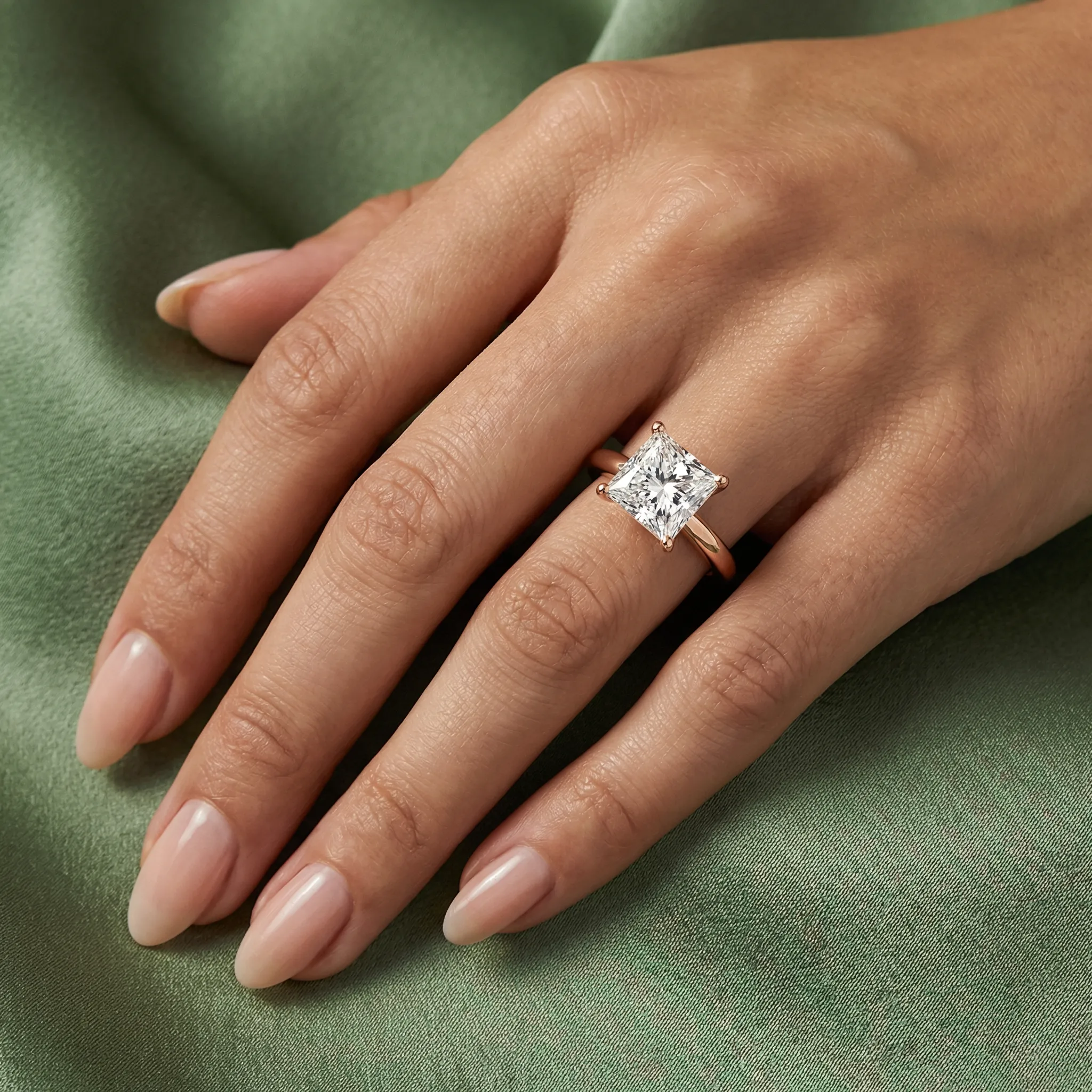 Majestic Princess Solitaire Ring