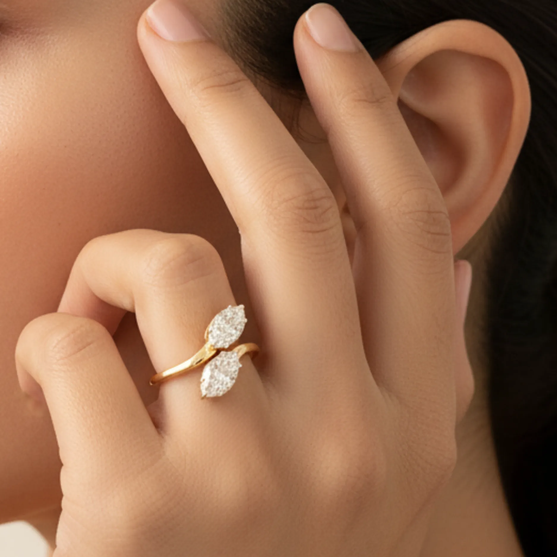 Marquise Duet Ring