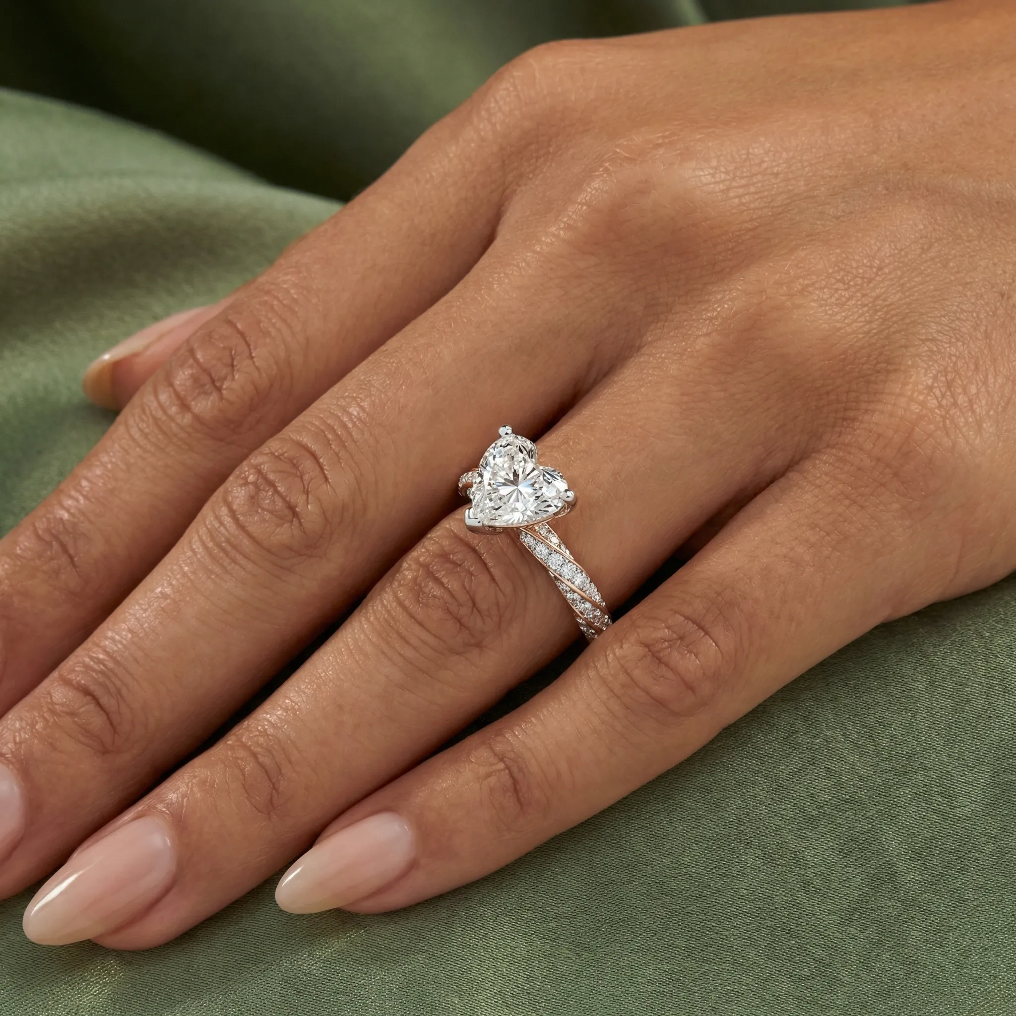 Queen Of Hearts Diamond Engagement Ring